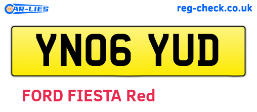 YN06YUD are the vehicle registration plates.