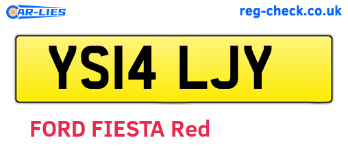 YS14LJY are the vehicle registration plates.