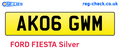 AK06GWM are the vehicle registration plates.