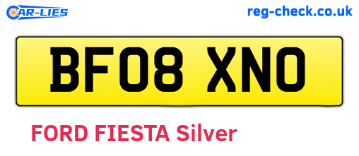 BF08XNO are the vehicle registration plates.