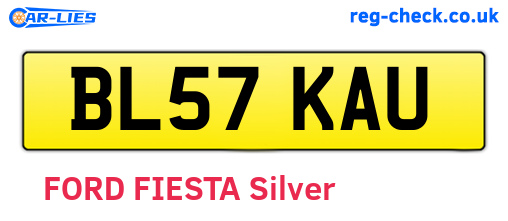 BL57KAU are the vehicle registration plates.