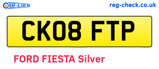 CK08FTP are the vehicle registration plates.