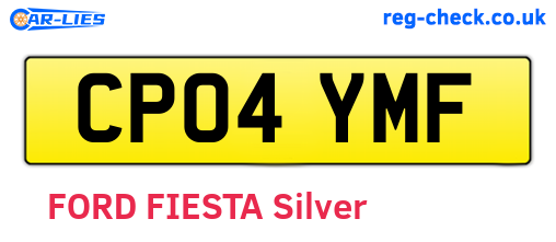 CP04YMF are the vehicle registration plates.
