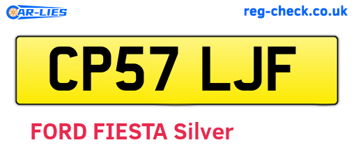 CP57LJF are the vehicle registration plates.