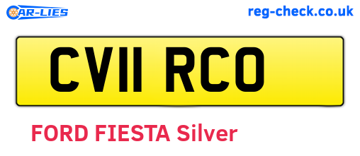 CV11RCO are the vehicle registration plates.