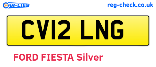 CV12LNG are the vehicle registration plates.