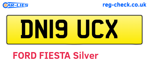 DN19UCX are the vehicle registration plates.