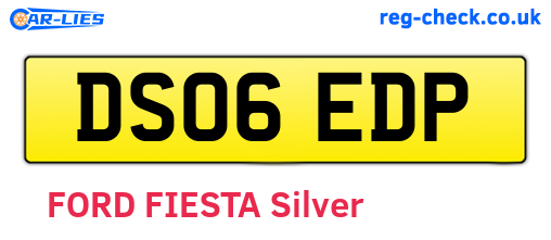 DS06EDP are the vehicle registration plates.