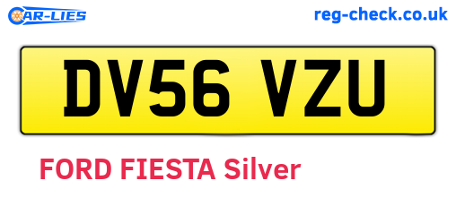 DV56VZU are the vehicle registration plates.