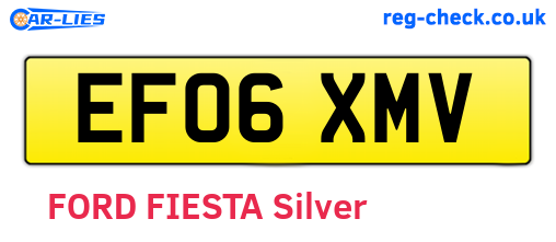 EF06XMV are the vehicle registration plates.
