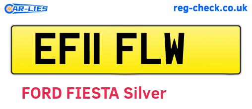 EF11FLW are the vehicle registration plates.