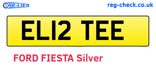 EL12TEE are the vehicle registration plates.