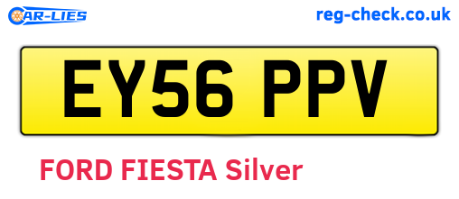 EY56PPV are the vehicle registration plates.