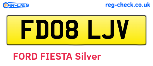 FD08LJV are the vehicle registration plates.