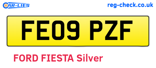 FE09PZF are the vehicle registration plates.