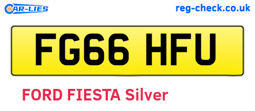 FG66HFU are the vehicle registration plates.