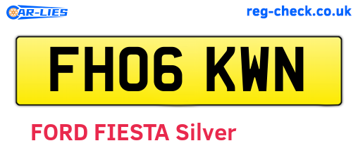 FH06KWN are the vehicle registration plates.