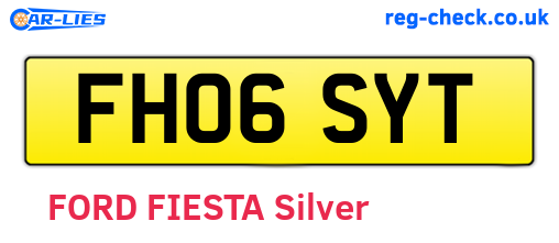 FH06SYT are the vehicle registration plates.