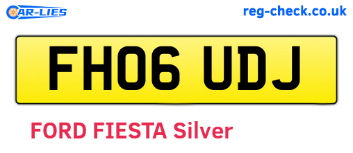 FH06UDJ are the vehicle registration plates.
