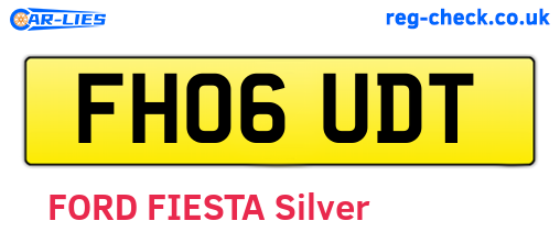 FH06UDT are the vehicle registration plates.