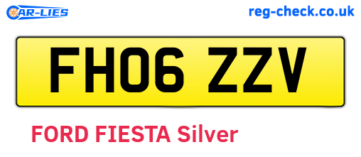 FH06ZZV are the vehicle registration plates.