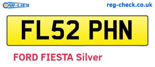 FL52PHN are the vehicle registration plates.