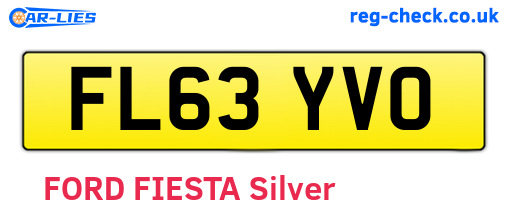 FL63YVO are the vehicle registration plates.