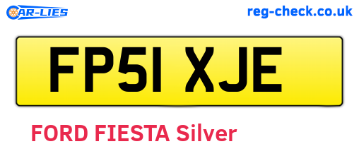 FP51XJE are the vehicle registration plates.