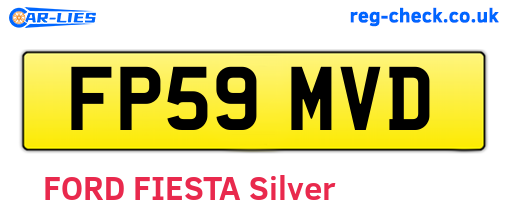 FP59MVD are the vehicle registration plates.