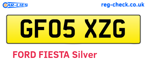 GF05XZG are the vehicle registration plates.
