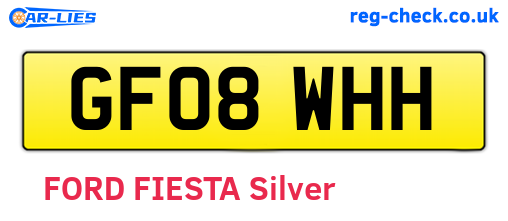 GF08WHH are the vehicle registration plates.