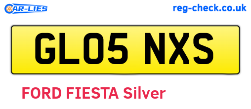 GL05NXS are the vehicle registration plates.
