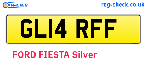 GL14RFF are the vehicle registration plates.