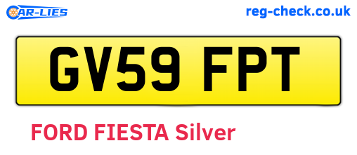GV59FPT are the vehicle registration plates.