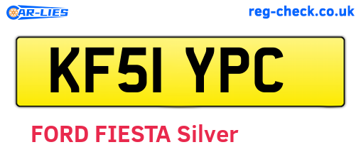 KF51YPC are the vehicle registration plates.