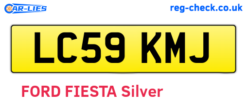LC59KMJ are the vehicle registration plates.