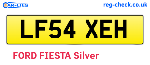 LF54XEH are the vehicle registration plates.