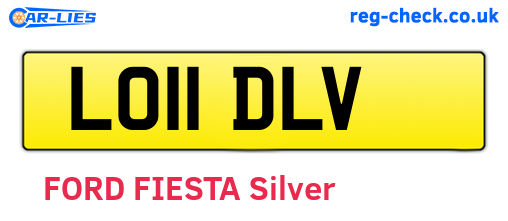 LO11DLV are the vehicle registration plates.