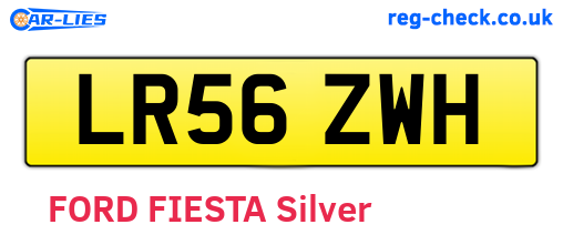 LR56ZWH are the vehicle registration plates.