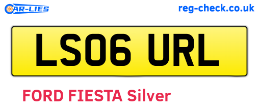 LS06URL are the vehicle registration plates.
