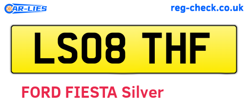 LS08THF are the vehicle registration plates.