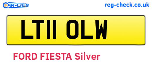 LT11OLW are the vehicle registration plates.