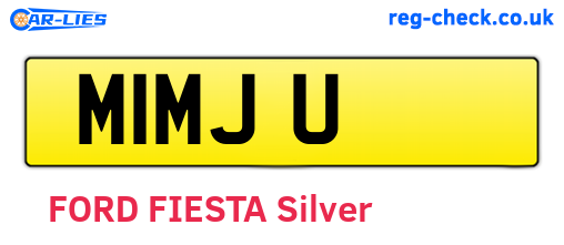 M1MJU are the vehicle registration plates.