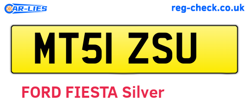 MT51ZSU are the vehicle registration plates.