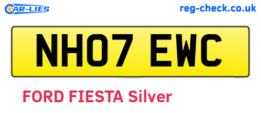 NH07EWC are the vehicle registration plates.