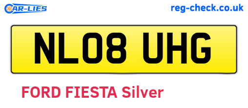 NL08UHG are the vehicle registration plates.
