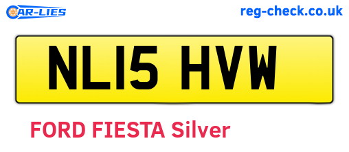 NL15HVW are the vehicle registration plates.