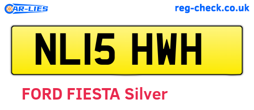 NL15HWH are the vehicle registration plates.