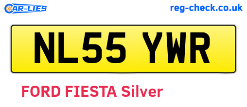 NL55YWR are the vehicle registration plates.