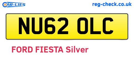 NU62OLC are the vehicle registration plates.